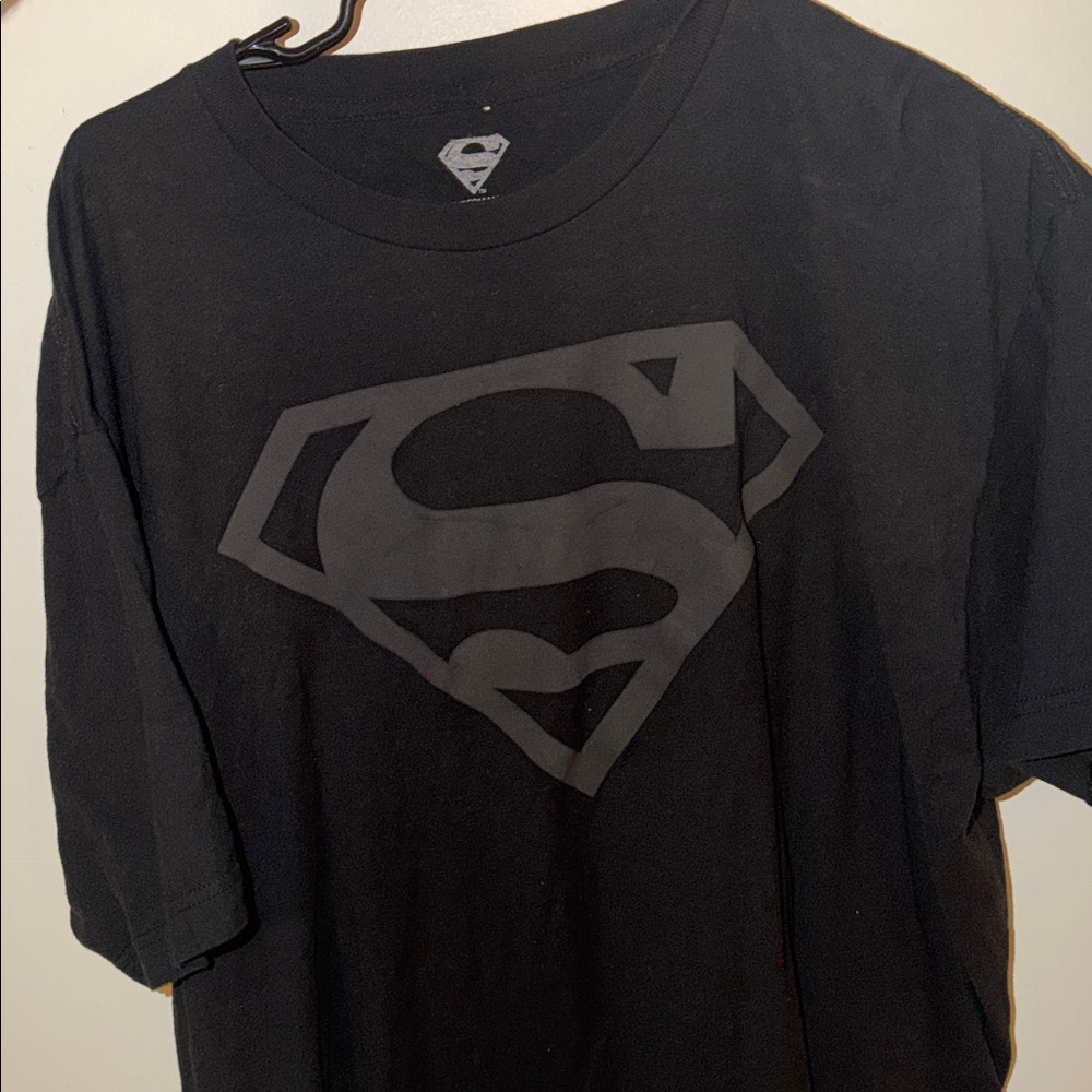 Black Superman Logo T-Shirt